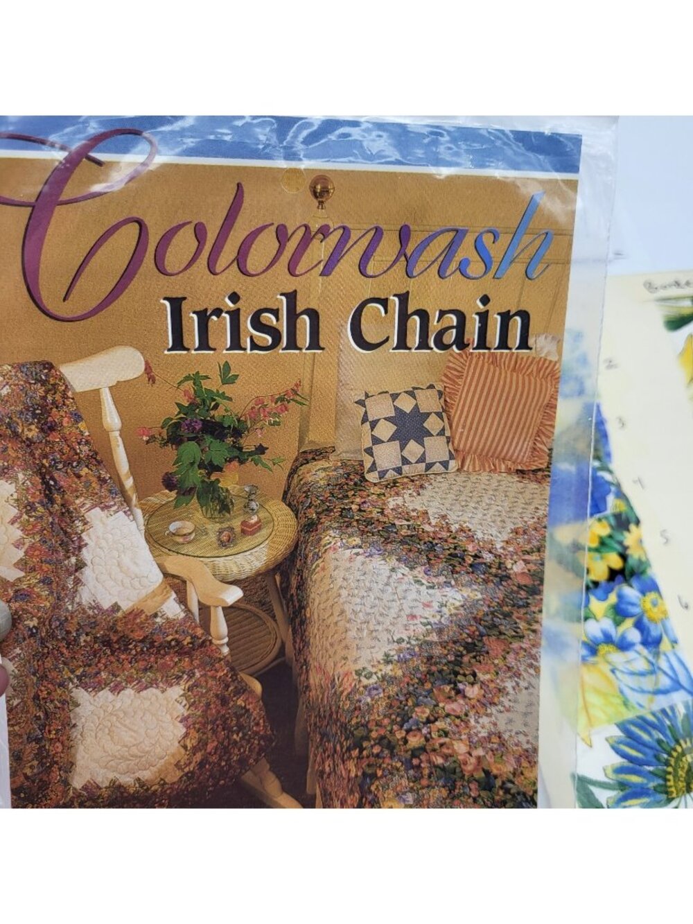 Heatherworks Colorwash Irish Chain Quilt Kit Fabric Pattern Started Shelli Adams